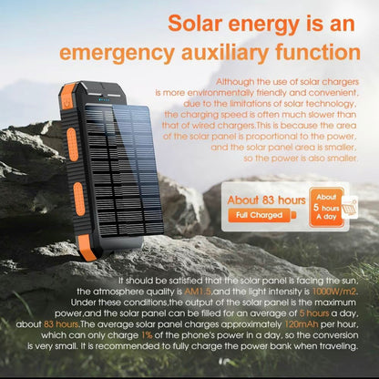 Solar Power 8000mAh Portable Battery Power bank