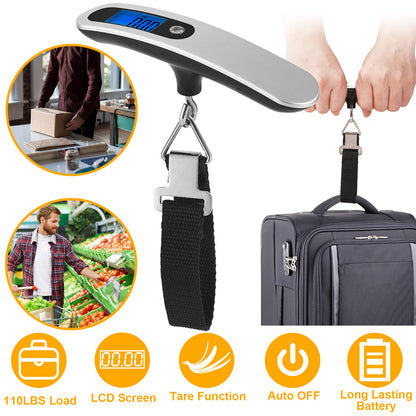 Portable Hanging Digital Luggage Scale 50kg
