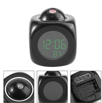 Voice Talking LED Projection Alarm Clock