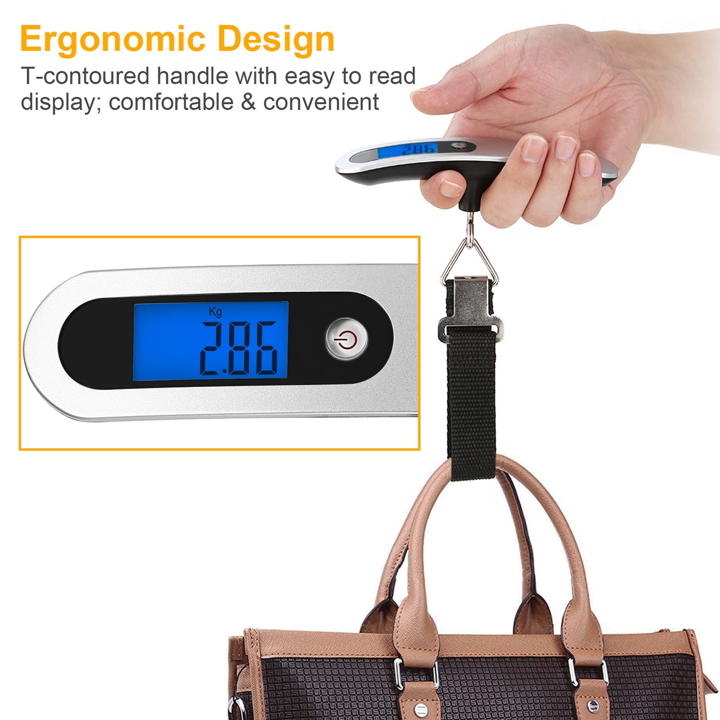 Portable Hanging Digital Luggage Scale 50kg