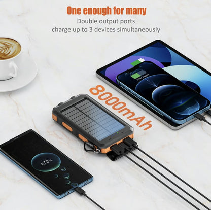 Solar Power 8000mAh Portable Battery Power bank